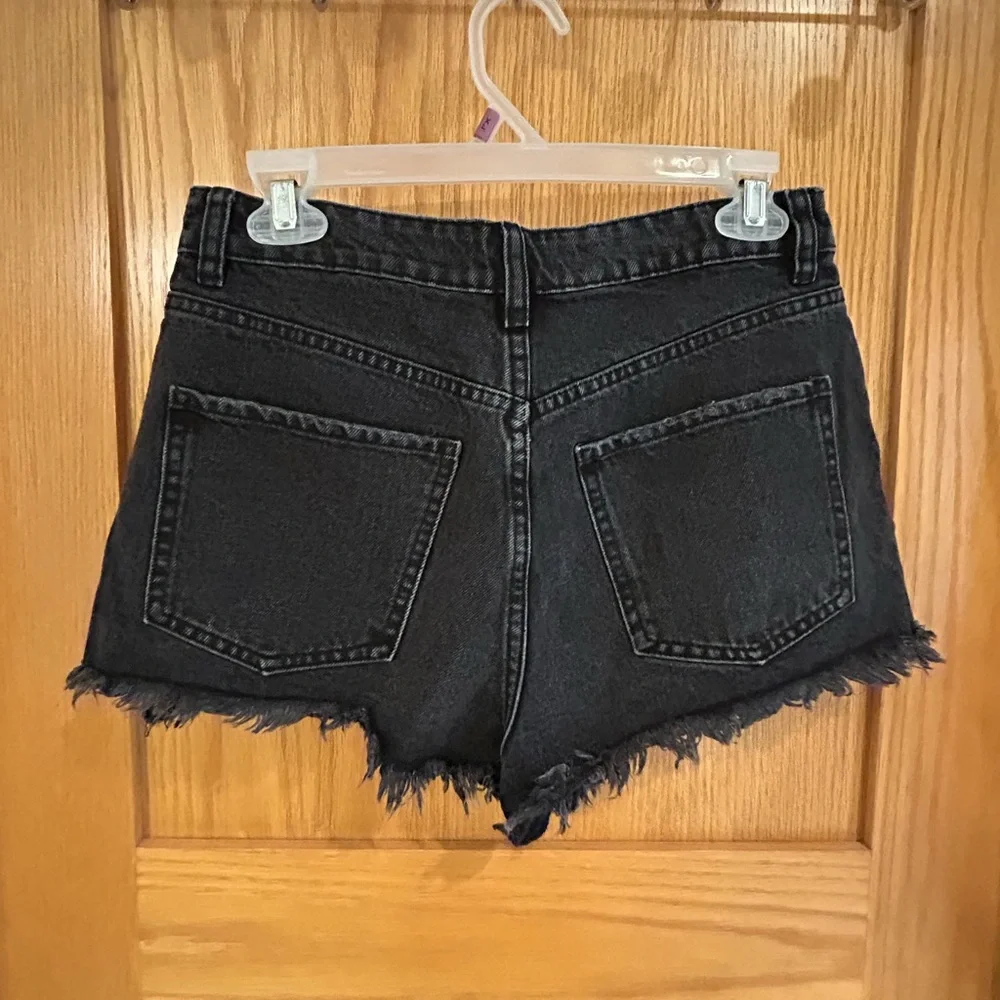 Zara Black Denim Shorts 4